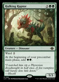 1 x Hulking Raptor - The Lost Caverns of Ixalan - NM-Mint - MTG - Image 1