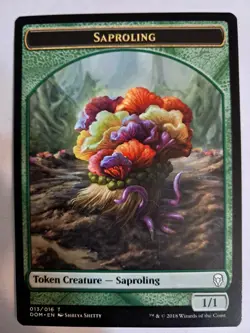 Saproling Token (013/016) MTG MAGIC NM Green Dominaria DOM HUGE BULK DISCOUNT! - Image 1