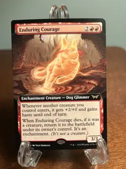 Enduring Courage MTG Extended Art Duskmourn DSK Magic The Gathering NM #378 - Image 1