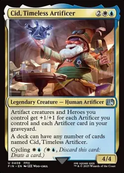 MTG Cid, Timeless Artificer (0408) Final Fantasy Regular Magic the Gathering - Image 1