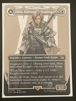 Dion, Bahamut's Dominant (BORDERLESS) Final Fantasy Regular NM English - Image 1
