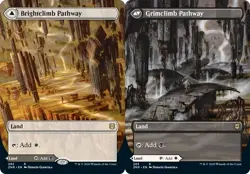 1 x Brightclimb Pathway // Grimclimb Pathway - Borderless - Zendikar Rising - NM - Image 1