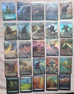MTG Ikoria Complete Set of Foil Godzilla Alter Art inc Foil Lands 25 TOTAL! (NM) - Image 2