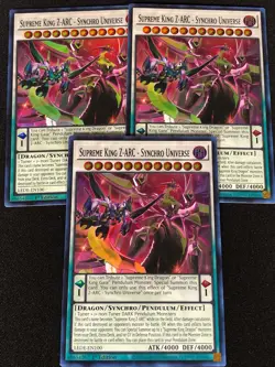 Yugioh Supreme King Z-Arc Synchro Universe LEDE-EN100 1ST Super x3 (NM) - Image 2