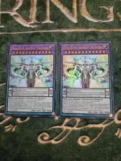 Yugioh 2x Odd-Eyes Arcray Dragon 1st Edition Ultra Rare AGOV - Image 1