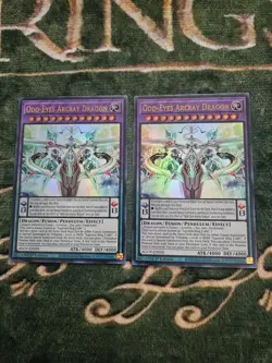 Yugioh 2x Odd-Eyes Arcray Dragon 1st Edition Ultra Rare AGOV - Image 3