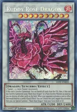 *** RUDDY ROSE DRAGON *** 1ST EDITION SECRET RARE (NM) LIOV-EN035 YUGIOH! - Image 2
