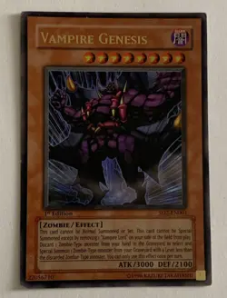 Yu-Gi-Oh! VAMPIRE GENESIS SD2-EN001 Ultra Rare 1st Edition Zombie Madness MP - Image 12