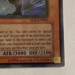 Yu-Gi-Oh! VAMPIRE GENESIS SD2-EN001 Ultra Rare 1st Edition Zombie Madness MP - Image 6