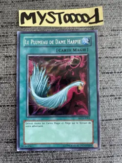 Yu-gi-oh! Card Le Plumeau De Dame Harpie WC4-F003 Secret Rare French Used - Image 1
