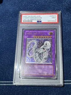 PSA 9 Cyber Twin Dragon Ultimate Rare Korean CRV Cybernetic Revolution Yugioh - Image 4