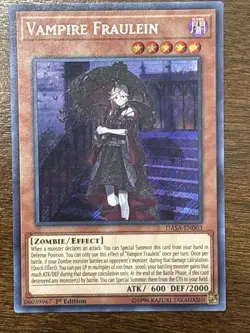 Yu-Gi-Oh! Vampire Fraulein DASA-EN003 Dark Saviors 1st Edition Secret Rare LP - Image 1