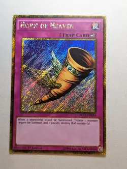 Horn of Heaven - PGL3-EN034 - Gold Secret Rare - 1st Edition - Yugioh NM - Image 2