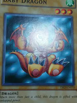 HP/DMG Baby Dragon - DB2-EN035 - Common Unlimited Edition  YuGiOh - Image 3