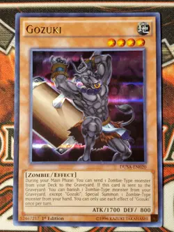 Yugioh Gozuki DUSA-EN020 Ultra Rare 1st Edition VLP - Image 1