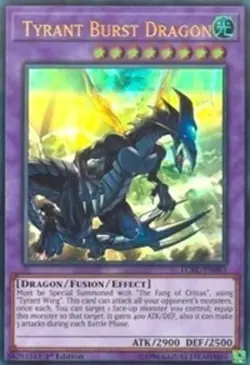 Tyrant Burst Dragon - LCKC-EN063 - Ultra Rare - 1st Edition NM YuGiOh!  Legendar - Image 1