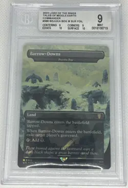 MTG – Lord of the Rings –Barrow-downs (Bojuka Bog) Surge Foil -bgs 9 -  0388 - Image 1