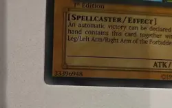 Exodia The Forbidden One LOB-124 1st Edition English LP - Image 4