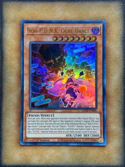 Yugioh Noh-P.U.N.K. Ogre Dance GRCR-EN006 Ultra Rare 1st Ed LP - Image 2