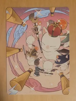 NM Summon: Good King Mog XII Art Card (MTG Final Fantasy) - Image 1