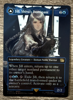 Jill, Shiva's Dominant (Borderless) (Surge Foil) Final Fantasy Foil - Image 3