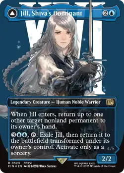 Jill, Shiva's Dominant (Borderless) (Surge Foil) Final Fantasy Foil - Image 1