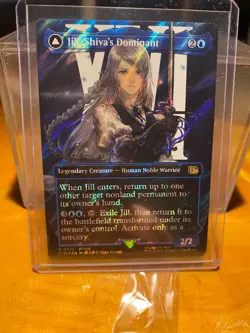 Jill, Shiva's Dominant (Borderless) (Surge Foil) Final Fantasy Foil - Image 3