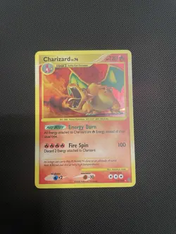 Charizard LV. 76 Stormfront DP Holo Secret Rare PokÃ©mon Card 103/100 - Image 1