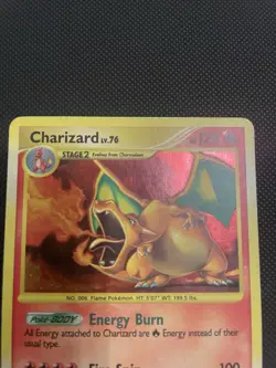 Charizard LV. 76 Stormfront DP Holo Secret Rare PokÃ©mon Card 103/100 - Image 3