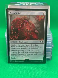 Assault Suit - Warhammer 40k - Surge Foil - MTG - Damaged - Image 1