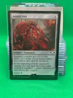 Assault Suit - Warhammer 40k - Surge Foil - MTG - Damaged - Image 4