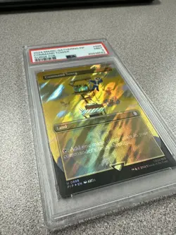Command Tower MTG Fallout Borderless Surge Foil  PSA 9 - Image 3