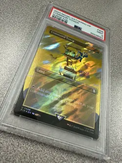 Command Tower MTG Fallout Borderless Surge Foil  PSA 9 - Image 4