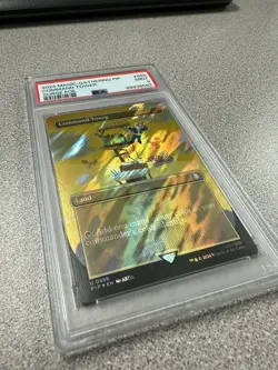 Command Tower MTG Fallout Borderless Surge Foil  PSA 9 - Image 7