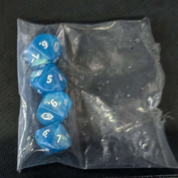 MTG Magic: The Gathering Promo Prerelease - D10 Dice - Final Fantasy Crystal x4 - Image 1