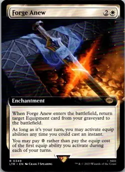 Forge Anew (Extended Art) 349 Lord of the Rings MTG NM - Image 1