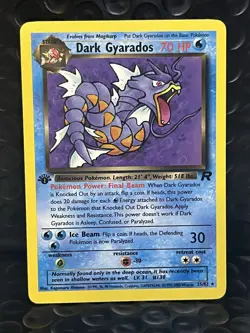 NM Dark Gyarados Team Rocket 25/82 Regular 1st Edition Rare Non Holo Pokémon NM - Image 11