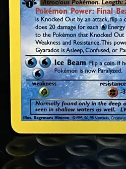 NM Dark Gyarados Team Rocket 25/82 Regular 1st Edition Rare Non Holo Pokémon NM - Image 15