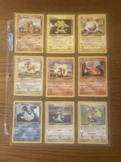 1999 Pokemon Base Set COMPLETE Unlimited / Shadowless NON HOLO Cards #17-102 Lot - Image 1