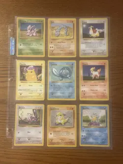 1999 Pokemon Base Set COMPLETE Unlimited / Shadowless NON HOLO Cards #17-102 Lot - Image 5