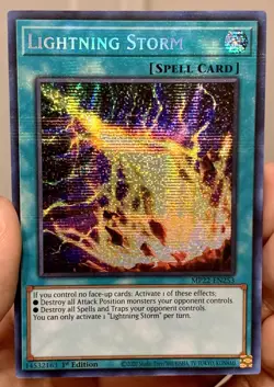 Yugioh 1xCopy Lightning Storm MP22-EN253 Prismatic Secret Rare 1st NM w/Tracking - Image 1