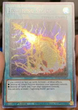 Yugioh 1xCopy Lightning Storm MP22-EN253 Prismatic Secret Rare 1st NM w/Tracking - Image 4