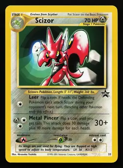 Scizor 33 WOTC Black Star Promo Pokémon Card - Image 3