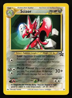 Scizor 33 WOTC Black Star Promo Pokémon Card - Image 1