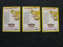 (3)  Legendary Birds Pokemon PROMO Trading Cards Opened 2000 Wizards - Image 3