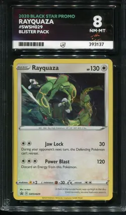 ACE 9 MINT Rayquaza Holo Black Star Promo SWSH029 2020 Pokemon TCG - Image 3