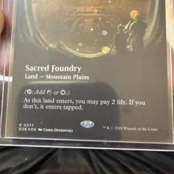 Sacred Foundry (Galaxy Foil) Rare MTG Edge of Eternities - Image 3