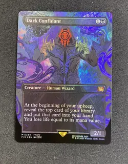 Dark Confidant FOIL Borderless Final Fantasy Magic the Gathering MTG - Image 1
