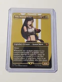Mtg Tifa, Martial Artist (Borderless) Commander: Final Fantasy Regular 206 - Image 1