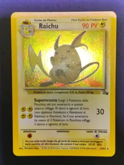 Raichu 14/62 Fossil Holo ITA - Pokemon Card Italiano Unlimited - 2000 Excellent - Image 10